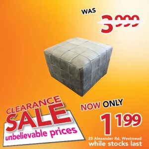 Leather Ottoman