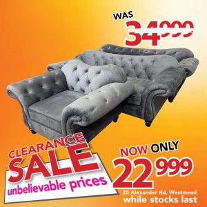 Cleopatra - 3pce - Velvet Grey