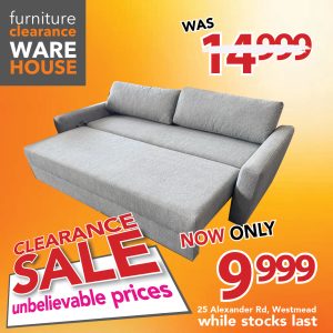 Zinkwazi Sleeper Couch - Grey