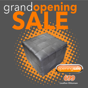 Leather Ottoman