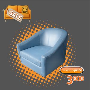 New York Leather Chair - Blue