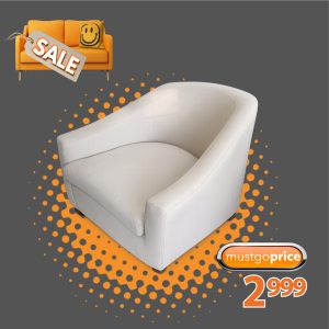 New York Leather Chair - cream