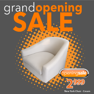 New York Leather Chair - Cream